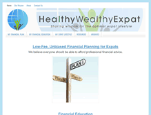 Tablet Screenshot of healthywealthyexpat.com